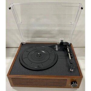New Record Player with Speakers Vintage Turntable for Vinyl Records Belt-Drive